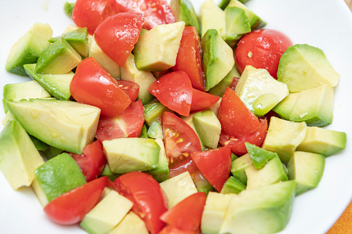 Avocado and cherry tomatoes salad