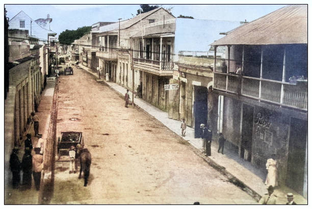istock Antique black and white photograph: Ponce, Puerto Rico 2120566353