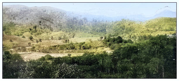 istock Antique black and white photograph: Mount Yslenta, Puerto Rico 2120575237