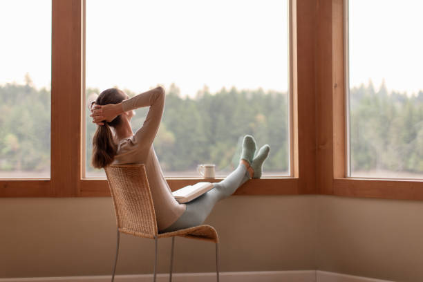 istock Sit back relax at home enjoy the nature view 2120598293