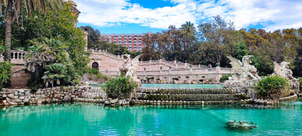 istock Fountain of the park 2120622349