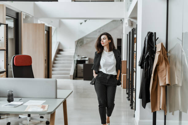istock Female Company CEO Arriving At Work 2120639203
