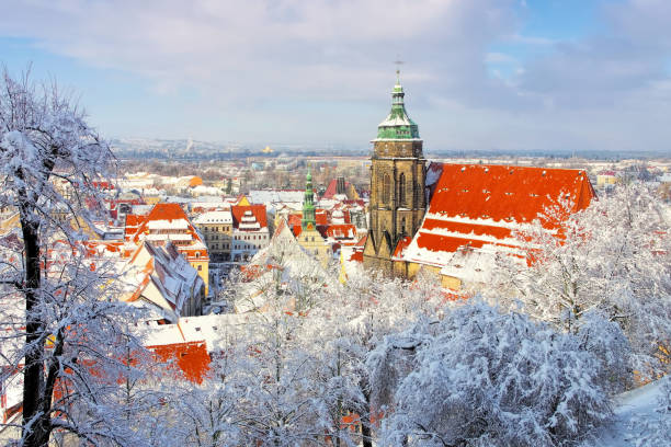 istock the town Pirna in Winter with snow 2120653965
