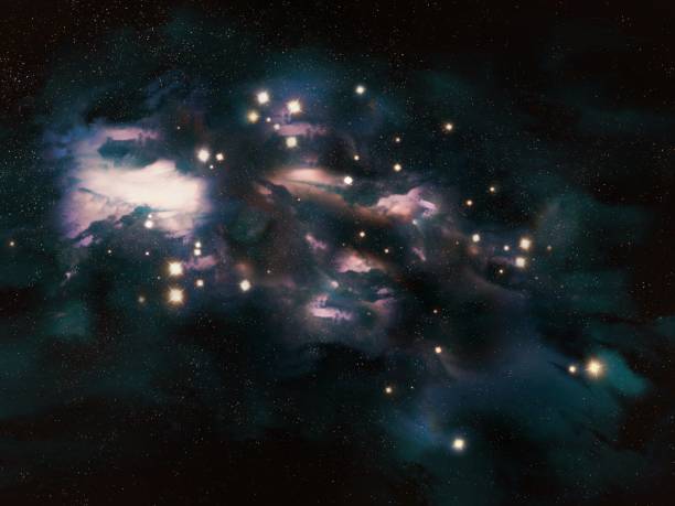 istock Stars and cosmic dust. Universe with galactic nebulae. 2120655539