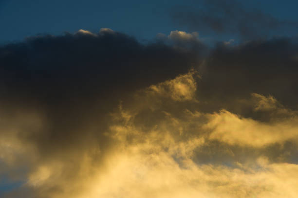 A dramatic sky in the evening.