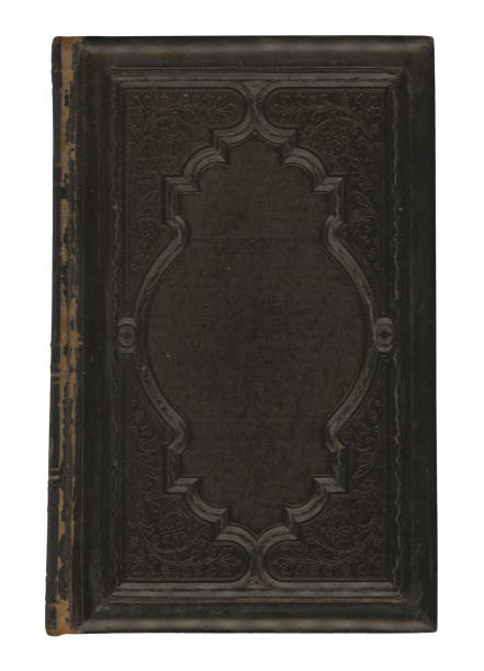 Antique ornate black hardcover book.