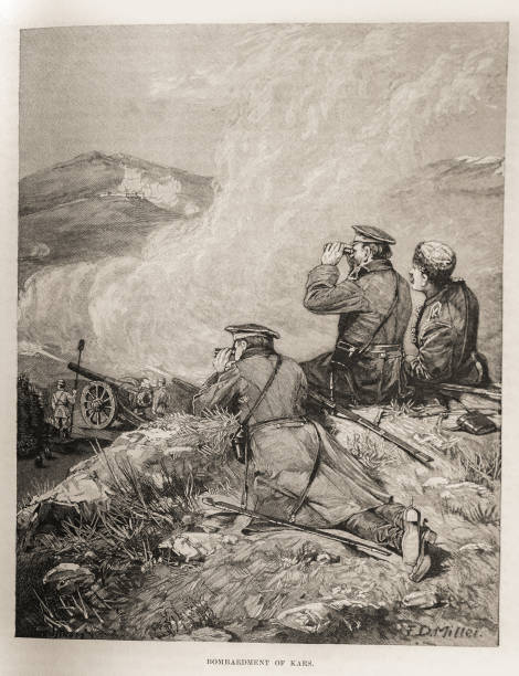 bombardowanie karsu - 1855 stock illustrations