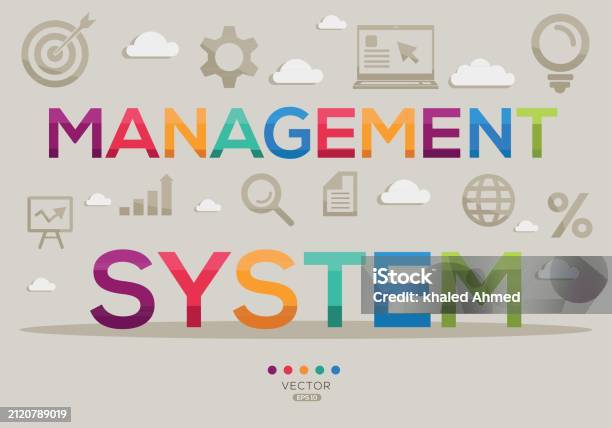 Stock Management Text Management System Text Concept Stock Illustration - Download Image Now ...