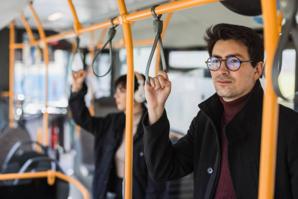 istock Male student travelling by bus 2120794331