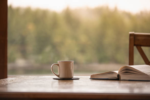 istock Morning coffee and book. Morning relaxation. 2120794882