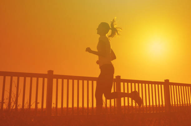 Young woman jogging running exercising