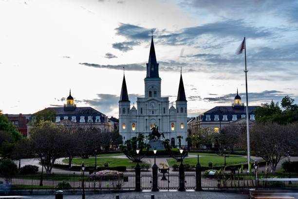 istock Jackson Square and Saint Louis Cathedral at Twilight 2120826104