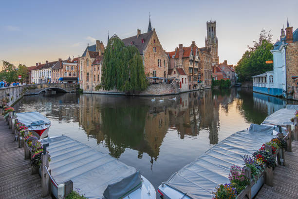 istock Rosary quay in Bruges in the evening 2120830262