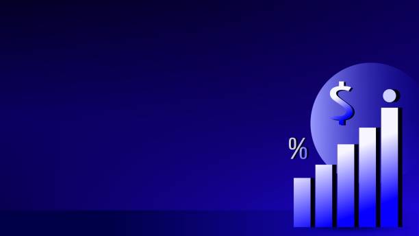 istock Simple and minimalist business graph design copy space for sales and advertisment background. 2120857945