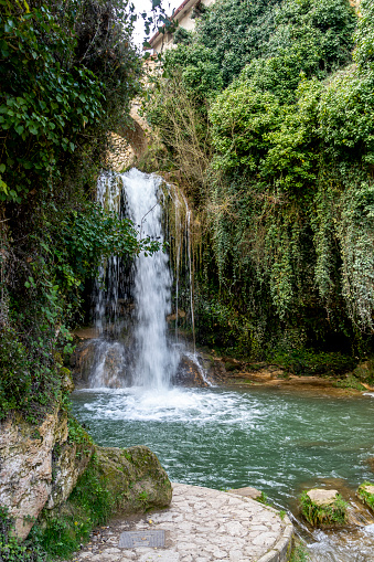 Fairytale waterfall in Tobera, Burgos, Spain