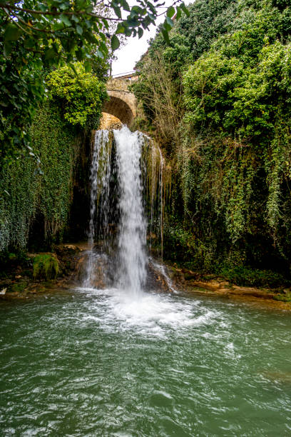 Fairytale waterfall in Tobera, Burgos, Spain