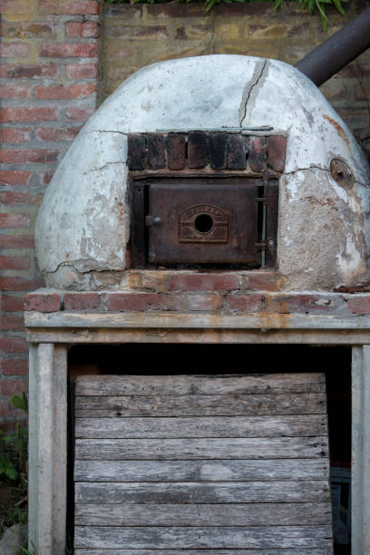 istock Closeup of an old clay oven 2121003820