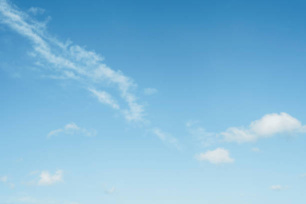 istock A few white clouds in the blue, sunny sky 2121038723