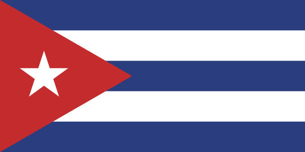 istock Cuba flag. Standard size. The official ratio. A rectangular flag. Standard color. Flag icon. Digital illustration. Computer illustration. Vector illustration. 2121168759