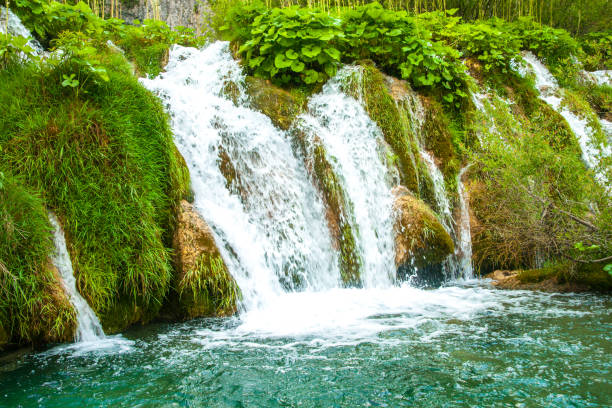 little waterfall in Plitvice Lake Park