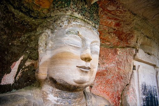 Dazu Rock Carvings are cliff carvings from the late Tang and early Song dynasties, with Buddhist themes.