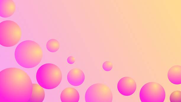 istock Facing the sunrise colorful pastel colors bubble spheres copy space background 2121348484