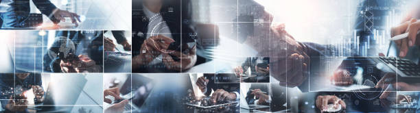 istock Global business, Digital organization. Business team working with global network connection and data exchange, Teamwork, HR recruitment and global outsourcing, Business strategy with innovation technology development 2121387837