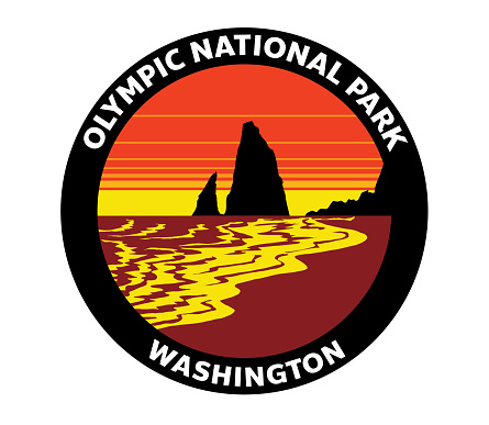 National Park Badge EPS10 File Format