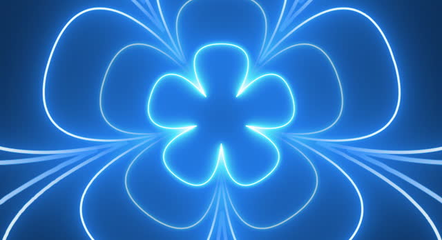 Seamless infinite generating creative stage background of simple flower design.