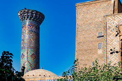 The Sherdor Madrassah in Rajistan Square, Samarkand, Uzbekistan