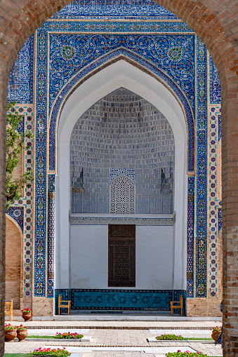 The Tilla-Kari Madrassah in Rajistan Square, Samarkand, Uzbekistan
