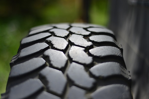 Detail of jeep tire