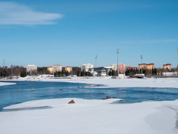 istock Sunny early spring scenery in Oulu, Finland 2121805446