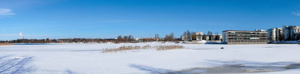istock Panoramic early spring scenery in Oulu, Finland 2121805960