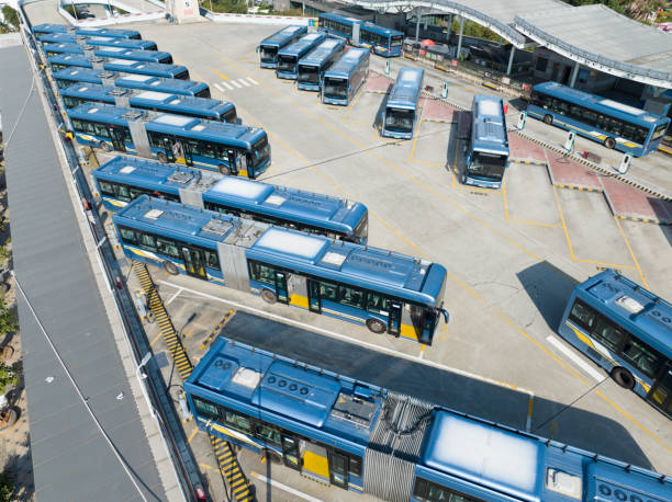 istock Electric bus charging station 2121807036
