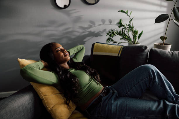 istock Woman resting at home 2121820720