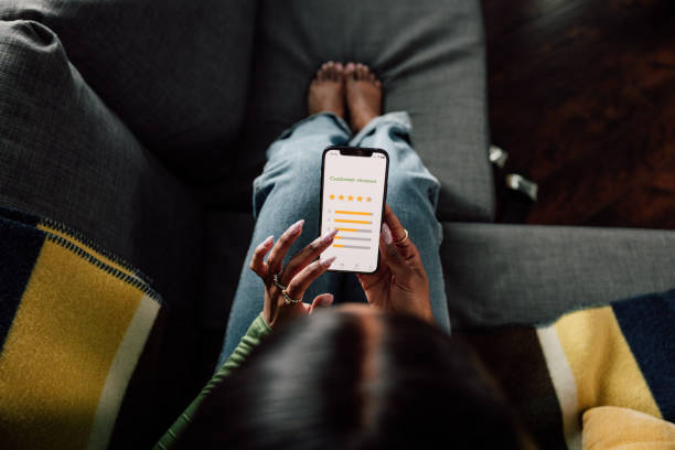 Online reviews on mobile app