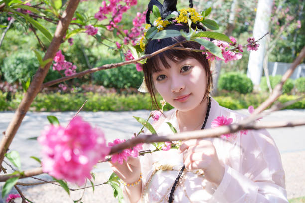 istock beautiful girl wearing hanfu 2121983399