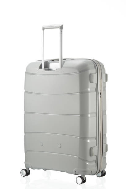 istock Grey Suitcase Over White BAckground
 Gray Travel Suitcase 2122004678