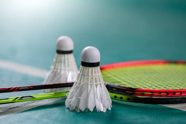 istock Badminton sport equipments 2122007277