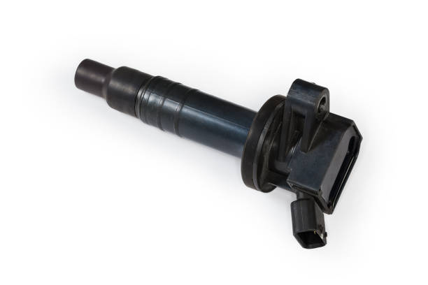 istock Ignition coil for petrol internal combustion engine on white background 2122034398