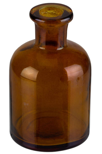 istock Retro vintage apothecary glass bottle 2122203820