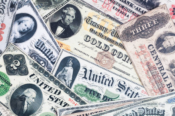 istock Old west period US dollar banknotes 2122204870