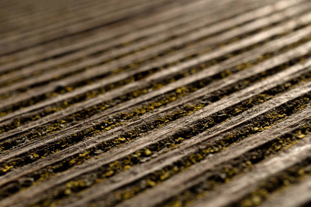 Old rustic decking background, wooden surface with copied spaces.