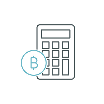 Bitcoin Accumulation Line Icon Design with Editable Stroke. Suitable for Infographics, Web Pages, Mobile Apps, UI, UX, and GUI design.