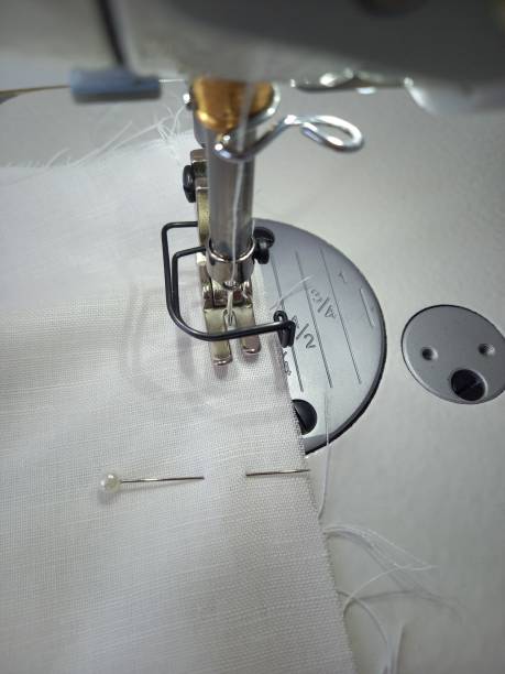 istock The process of sewing a linen shirt 2122338243