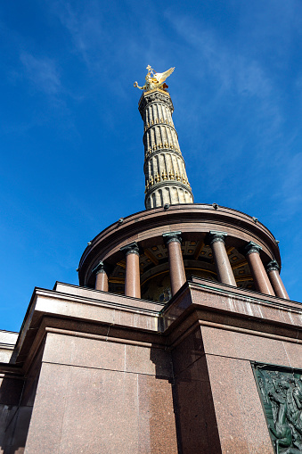 Victory Column or Siegessaule in Berlin, Germany.