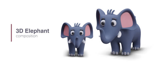 istock Placard with cute African animals on white background with place for text 2122546709