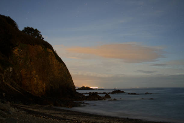 bay of saint brieuc at night