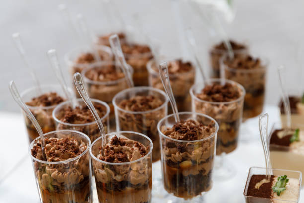 istock Table with cups of desserts 2122554631